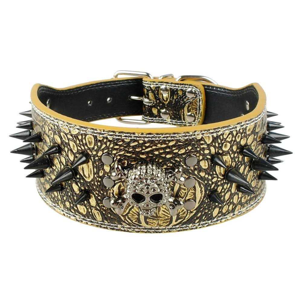 3 Inch Spiked Studded Leather Dog Collar Q5322