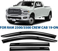 4pcs Dark Smoke Tape-on Window Deflectors A234