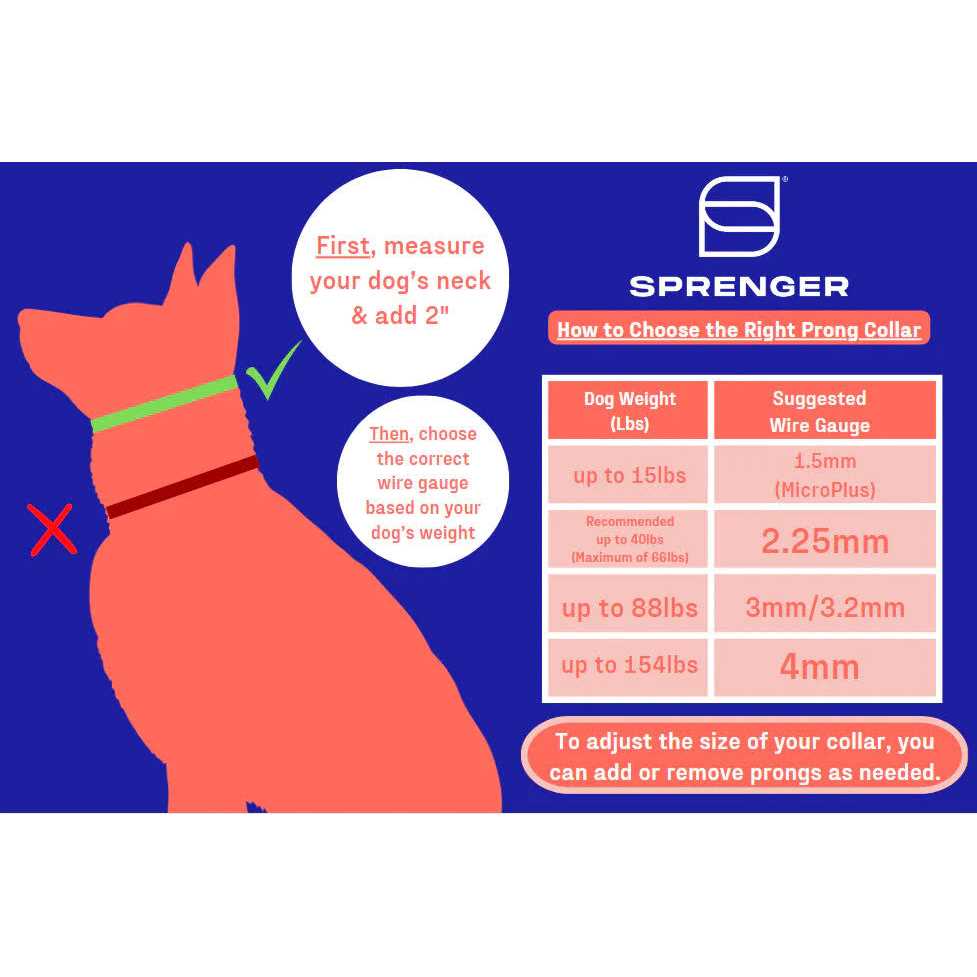 Stainless Dog Prong Training Collar V20714