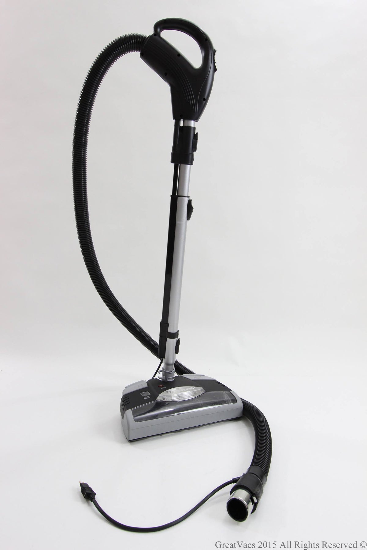 Black Plastic Vacuum Power Head, Hose, and Wand E3805