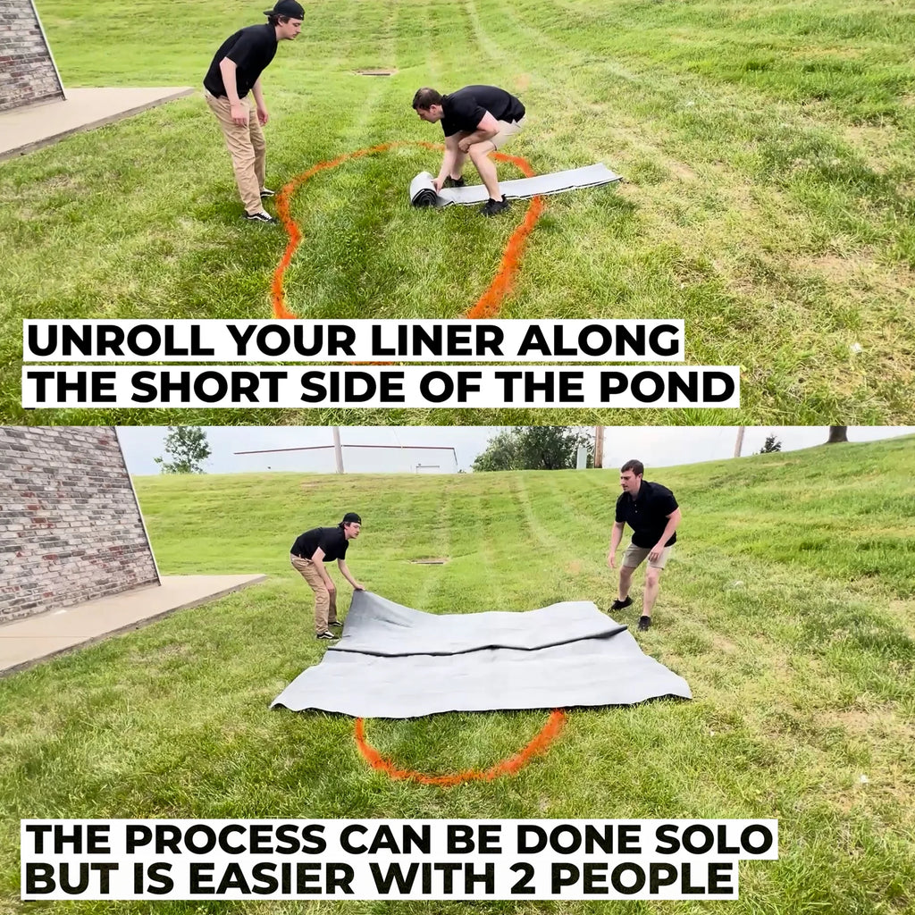45 Mil EPDM Rubber Pond Liner Combo D586624