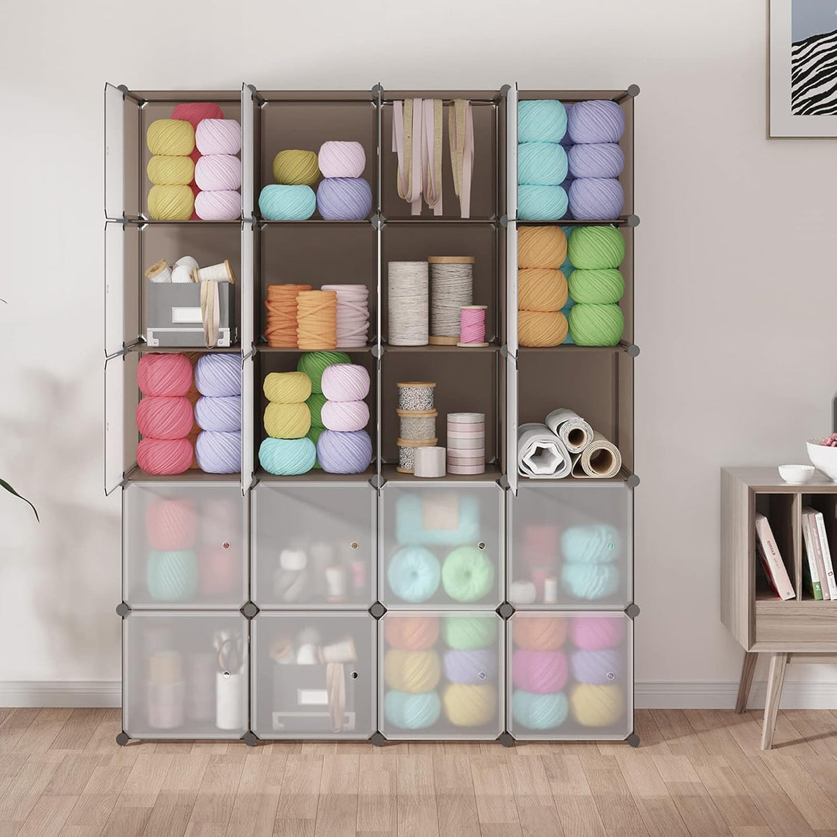 20-Cube Plastic Cube Storage Organizer Y2021