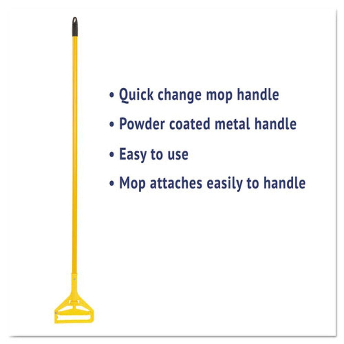 Cotton/Synthetic Wet Mop, White, Medium, 6/Carton E15928