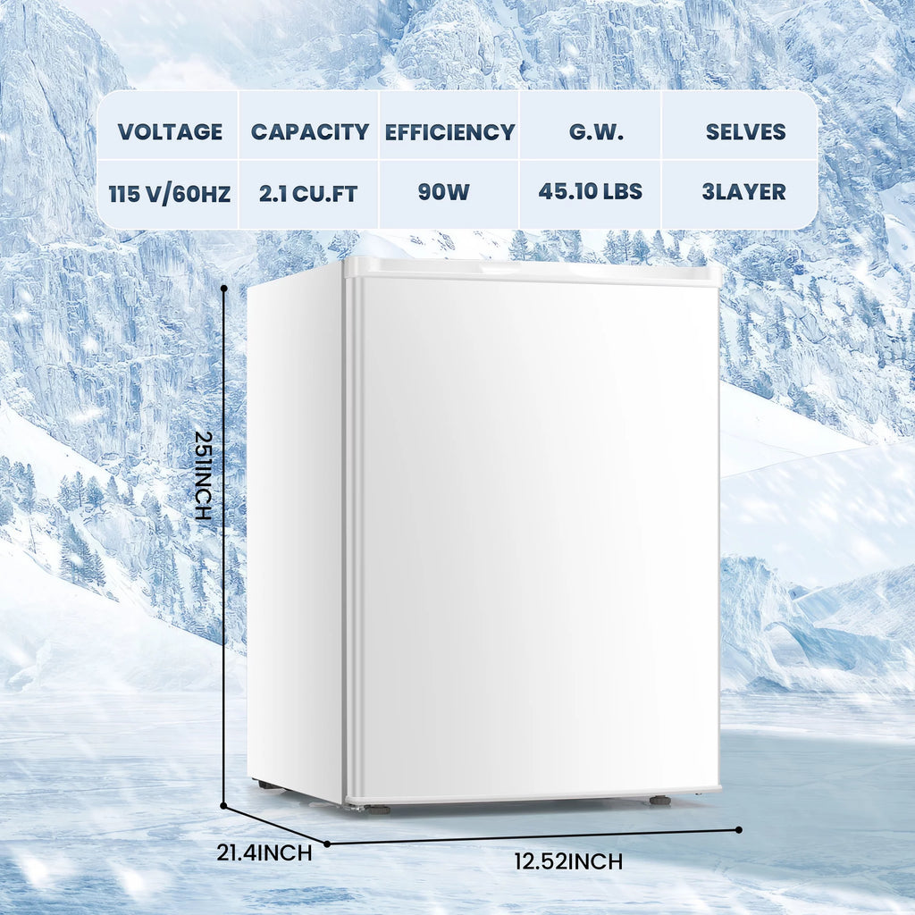 3.0 Cu.ft Compact Upright Freezer with Reversible Door S123
