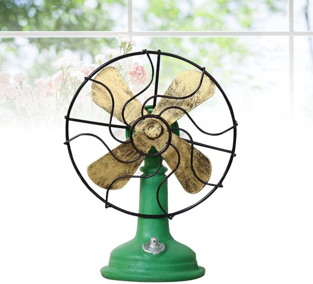 Green Plastic Oscillating Standing Fan B297259