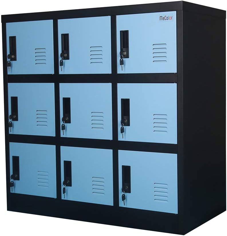 Blue Small Storage Locker Cabinet O54691
