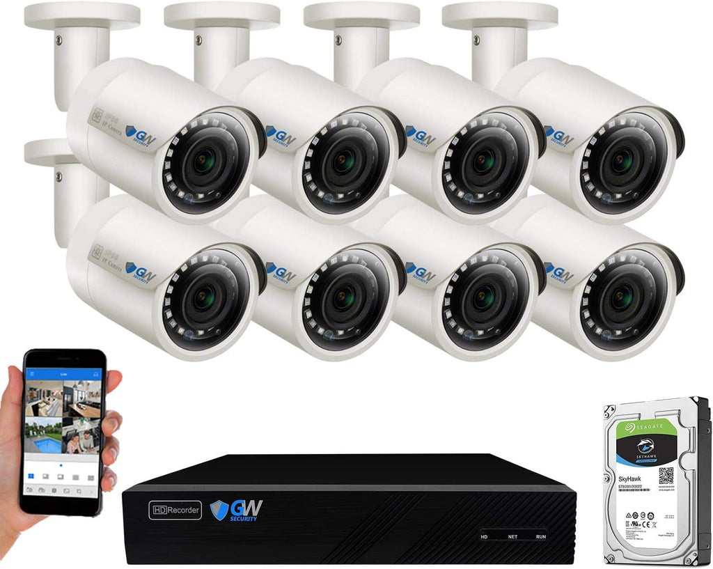 8 Channel 4K NVR 5MP POE Security Camera System with 2TB Hard Drive M3823