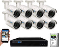 8 Channel 4K NVR 5MP POE Security Camera System with 2TB Hard Drive M3823