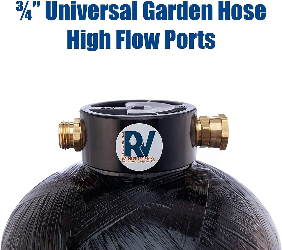 Portable RV Water Softener 8,000 Grain, 3/4" Fittings G782663