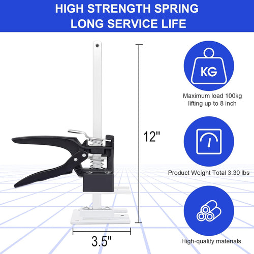 2 Packs Hand Lifting Tool Jack, Height Adjuster 0.2-8In, Up to 220lb J583584