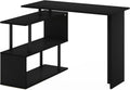 L-Shape Computer Desk with 3-Tier Shelves A816