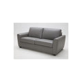 Grey Leather Sofa Bed S3172