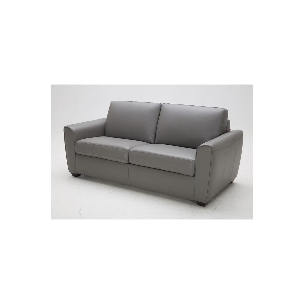 Grey Leather Sofa Bed S3172