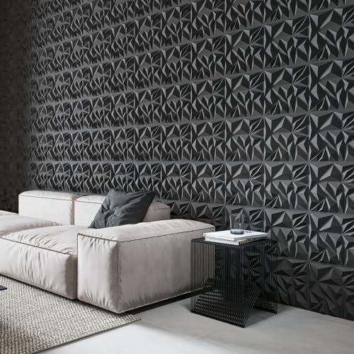 33-Pack 3D Wall Panels, White, 12 x 12 inch V246