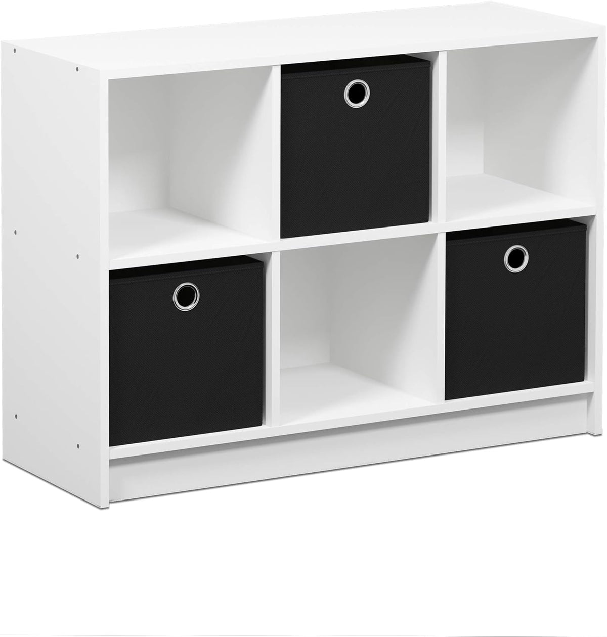 White Light Blue Bookcase Storage Shelves M5201