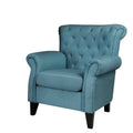 Blue Polyester Accent Chair U785