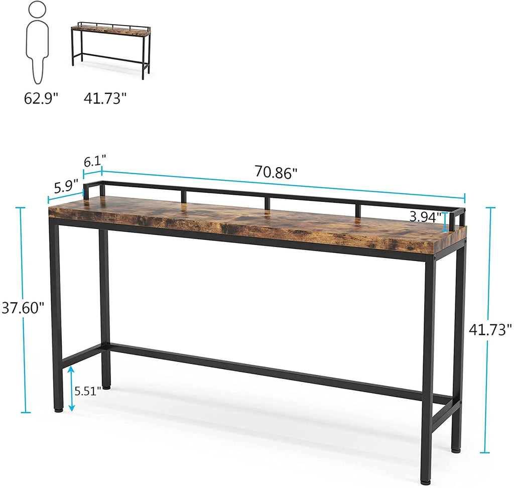 Rustic Brown 70.9 inch Console Table L518