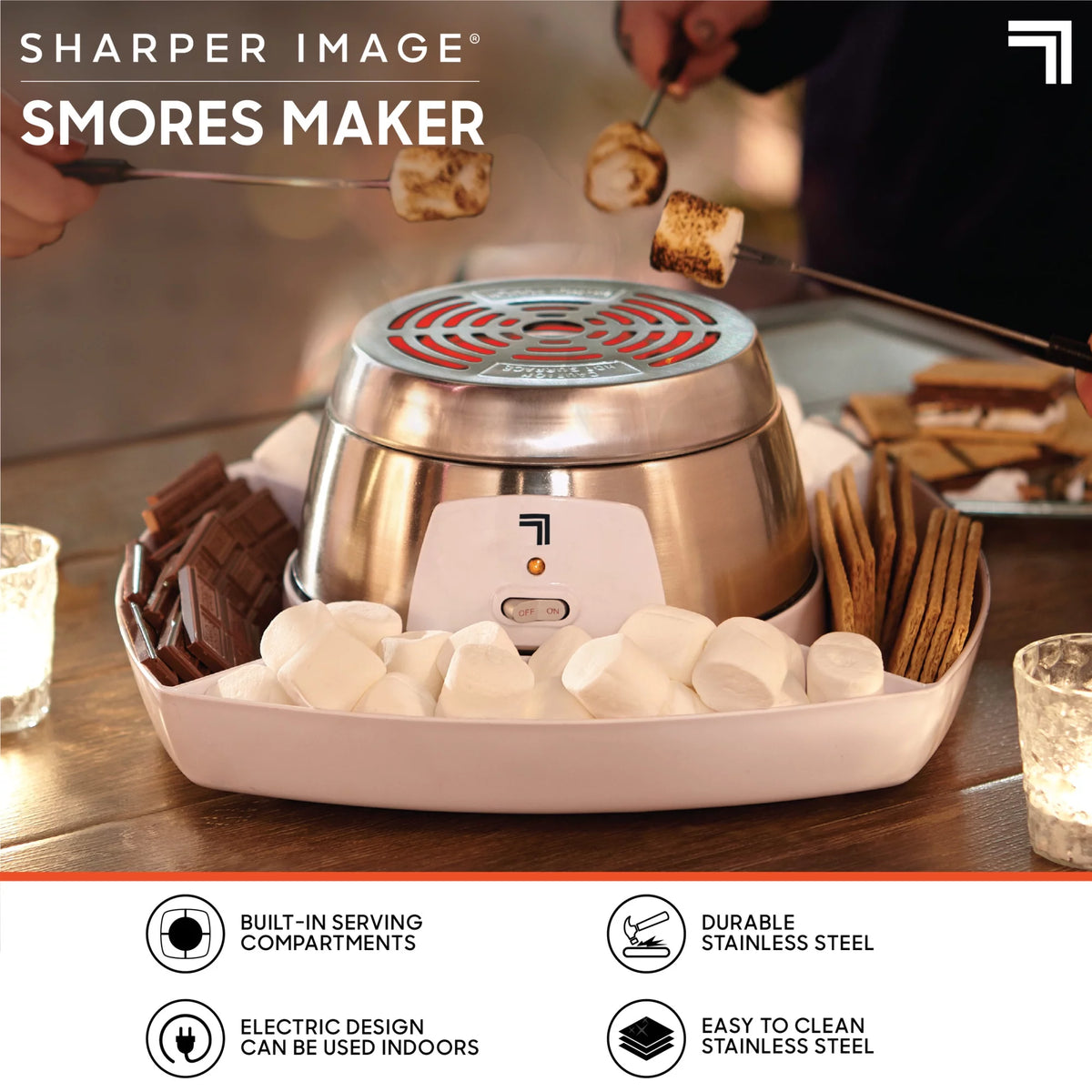 Electric Tabletop S'mores Maker 6 Piece Set V639