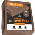 Brown Poly Tarps 20 x 30 Case of 4 O4590