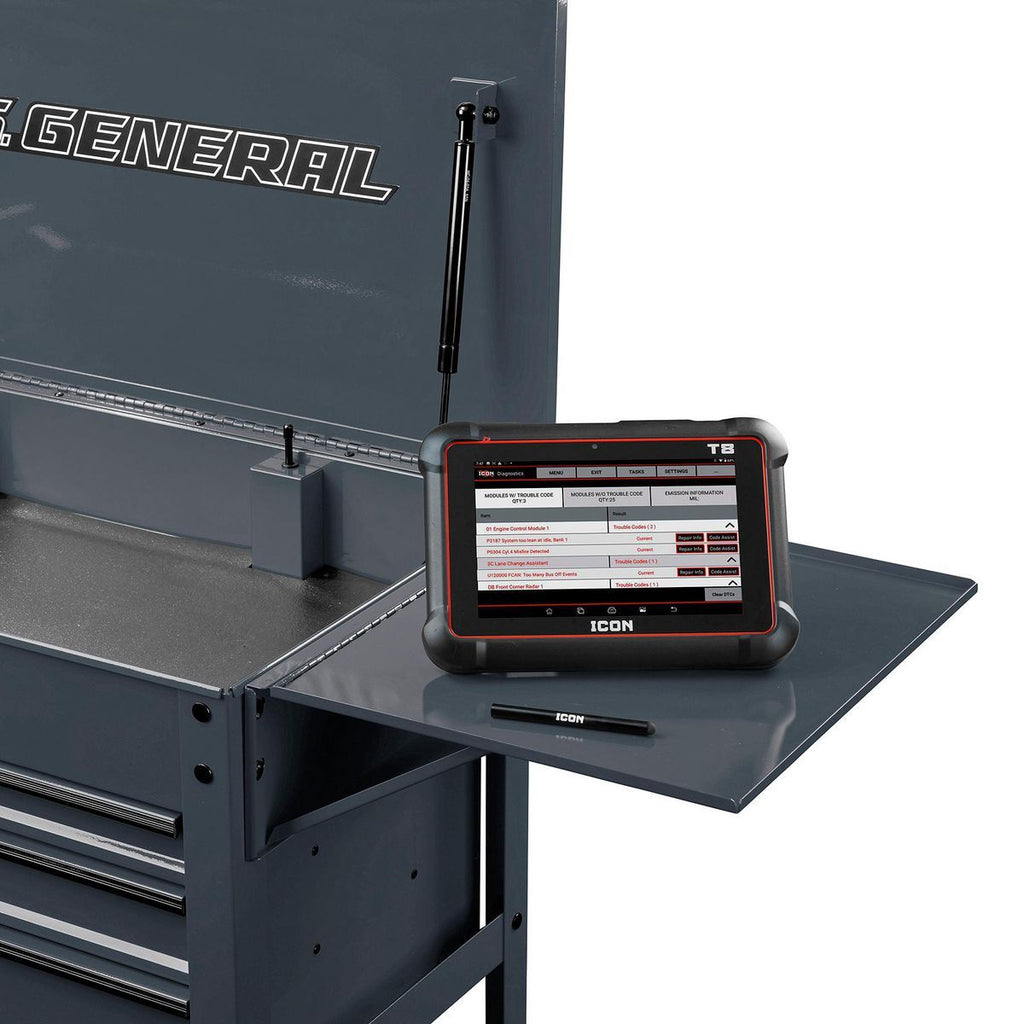 Slate Gray Folding Side Tray L7362