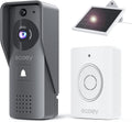 Video Doorbell Camera with Two-Way Audio, 1080P HD, PIR Motion Detection, Solar Energy K12250