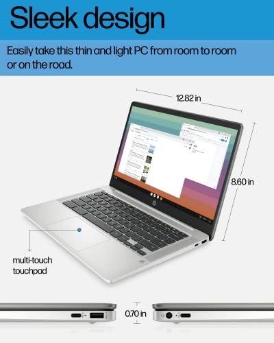 Mineral Silver 14" HD Display Chromebook Laptop R4356