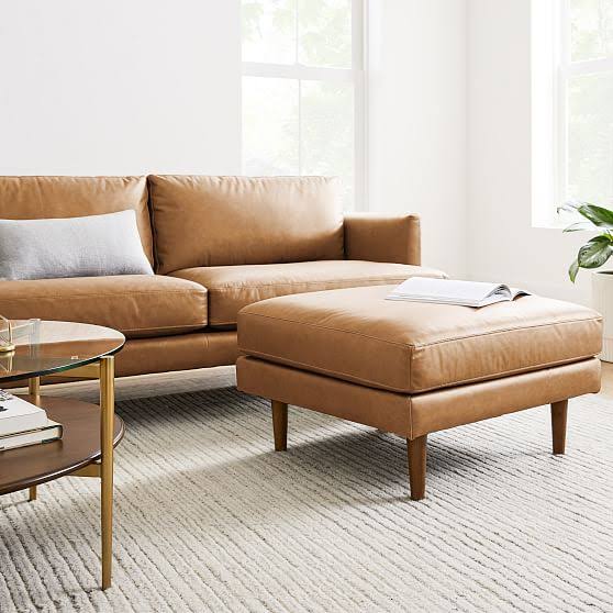 Vegan Leather Ottoman G75919