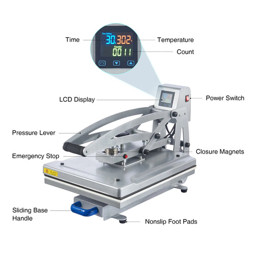 16x20 Auto Open Clamshell Heat Press Machine Q46875