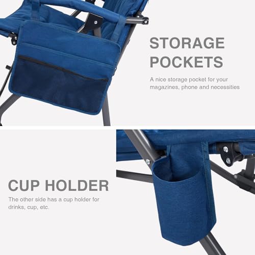 Oversized Padded Folding Rocking Camping Chair D35695