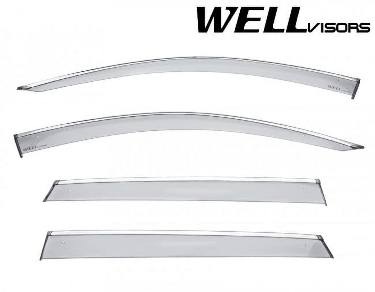 Smoke Tinted Clip-On Side Window Visors I1695