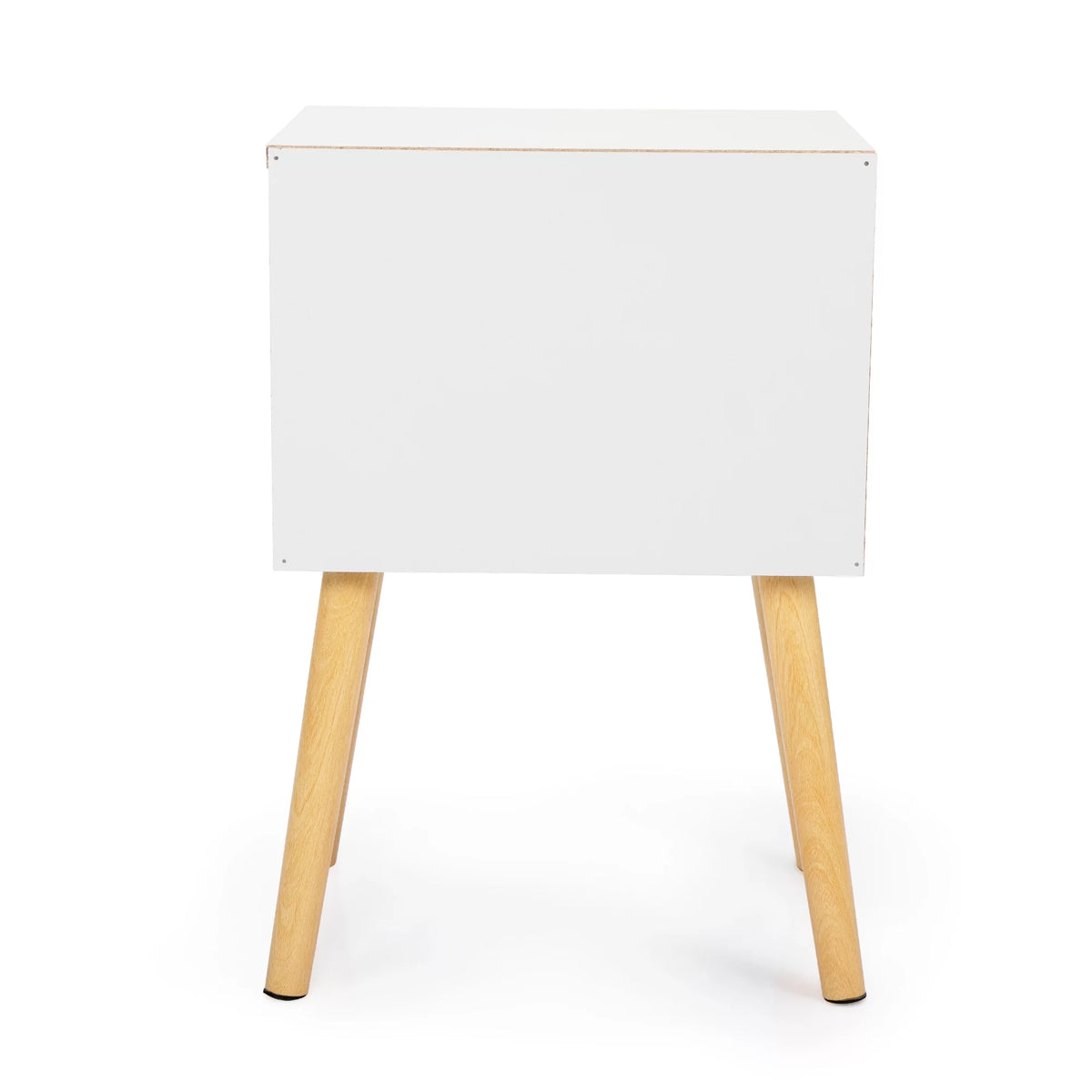 White Nightstands Set of 2 with Storage Drawer and Shelf I320