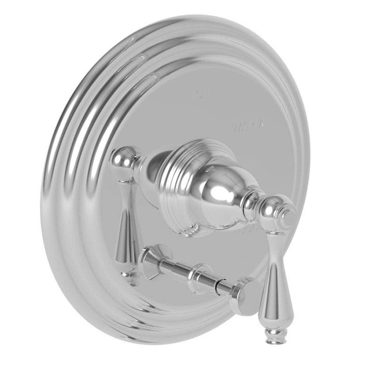 Matte White Tub & Shower Diverter Plate with Handle C7107