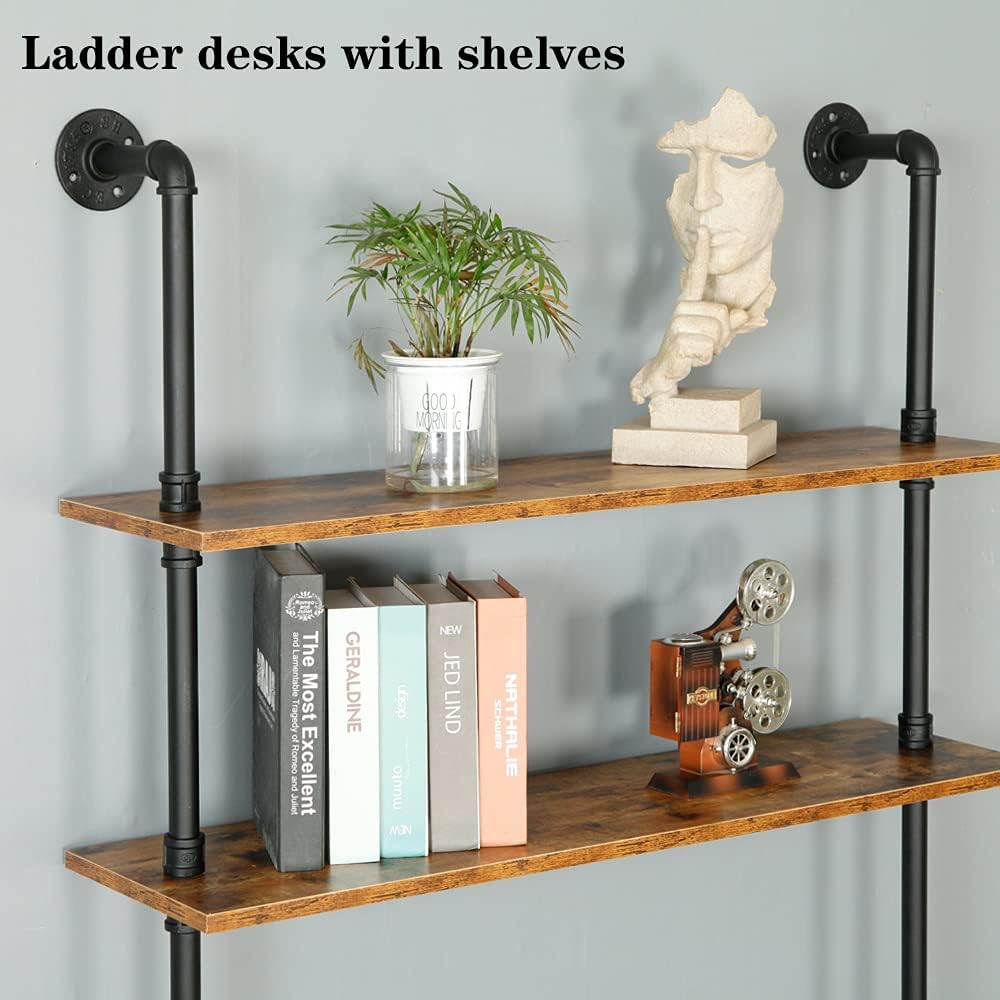Wall Mount Desk with Shelves G93814