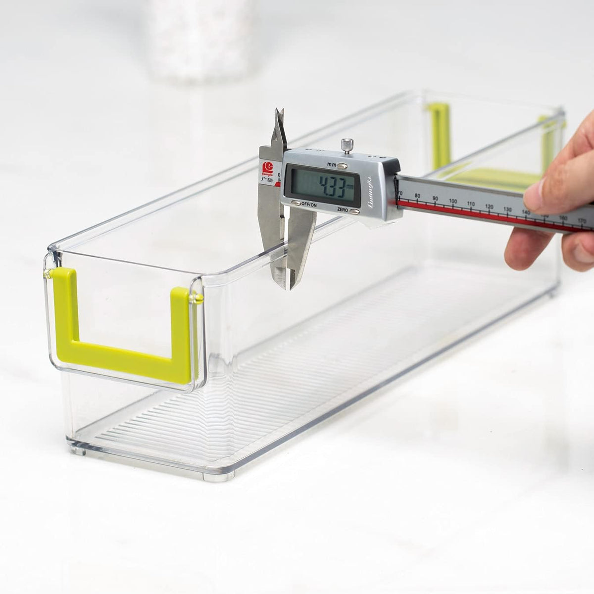 Clear Refrigerator Organizer Bins, 3 Pantry Bins D14907