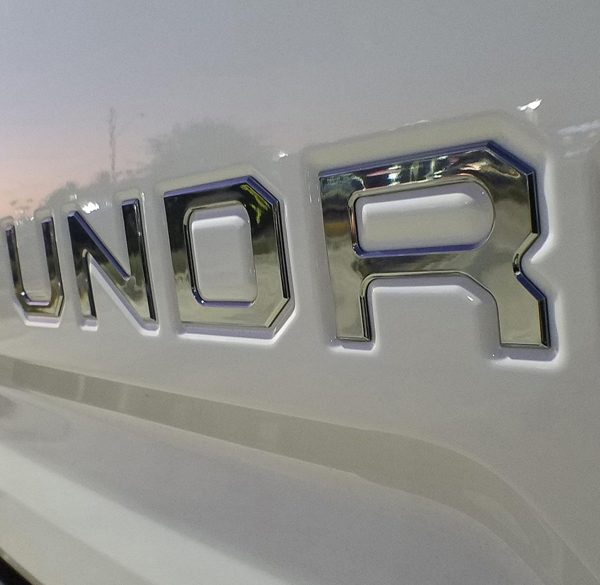 Chrome Tailgate Insert Letters Pack of 2 U9646