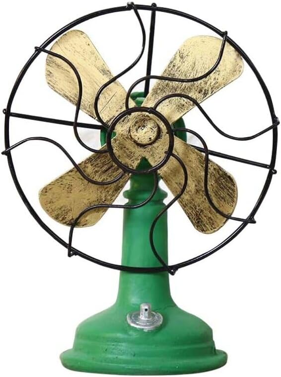 Green Plastic Oscillating Standing Fan B297259