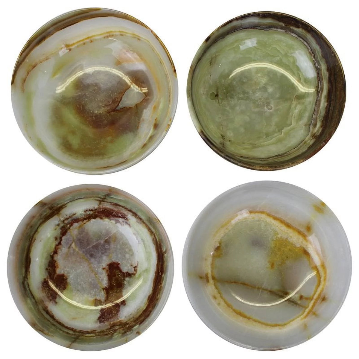 Handcrafted Onyx Bowl Set of 4 Z75039