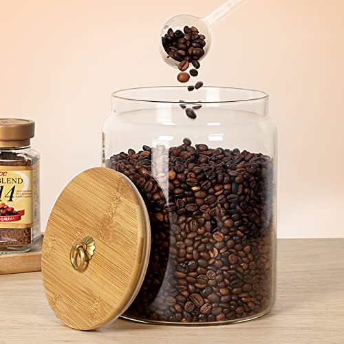 1 Gallon Glass Food Storage Jars with Bamboo Lids O6630