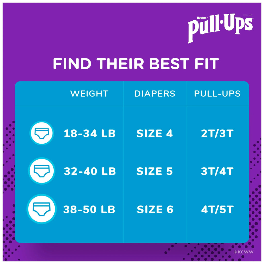 Pull-Ups Boys' Cool & Learn Training Pants, 4T-5T, 74 Ct F556