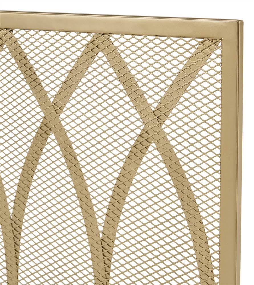 Gold Finish Iron Firescreen J633070