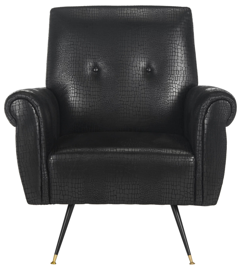 Black Mid Century Accent Chair H26012