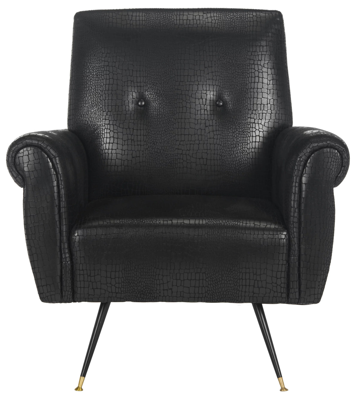 Black Mid Century Accent Chair H26012