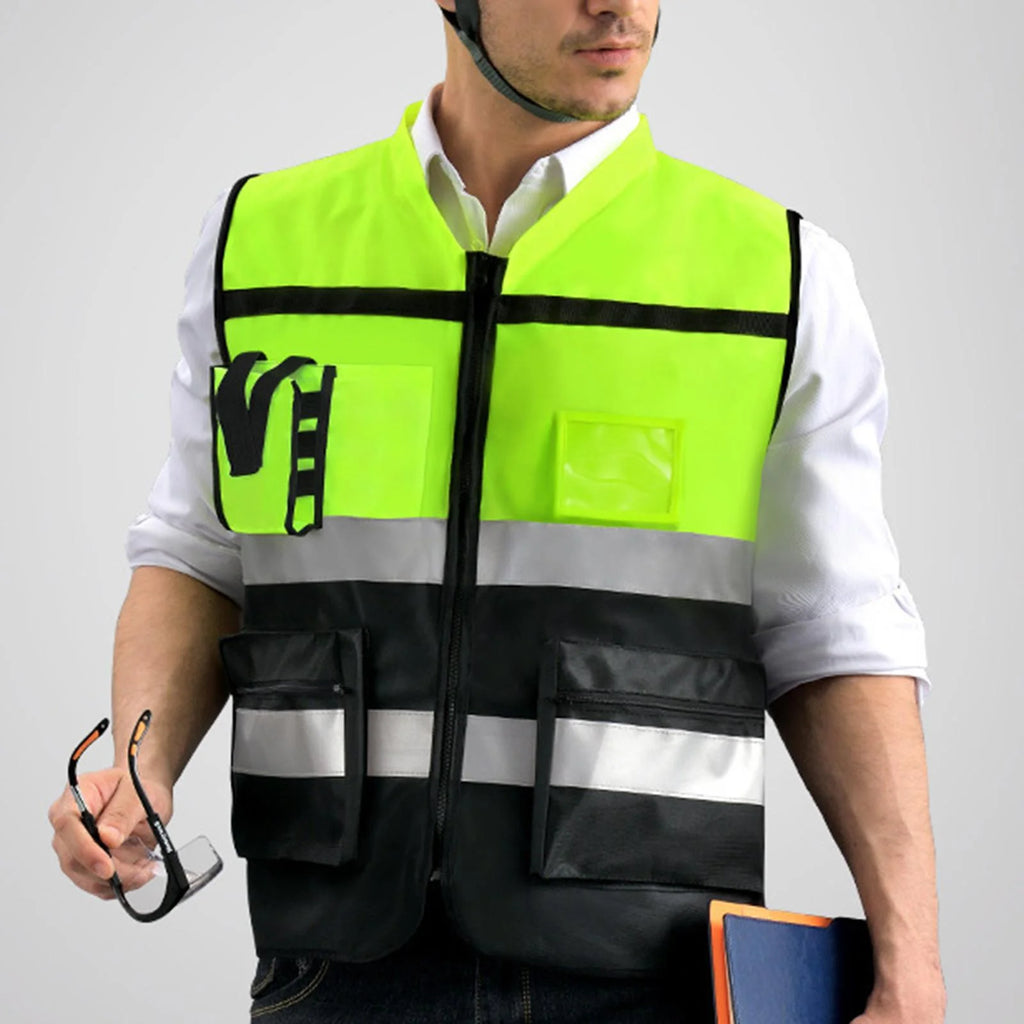 High Visibility Yellow Reflective Safety Vest M366546