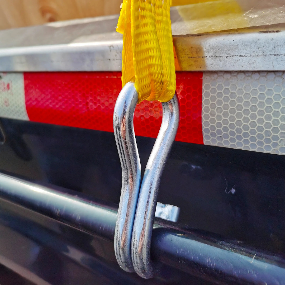 2 Pack 15 feet Steel Ratchet Tie Downs 1666 lbs Yellow U995