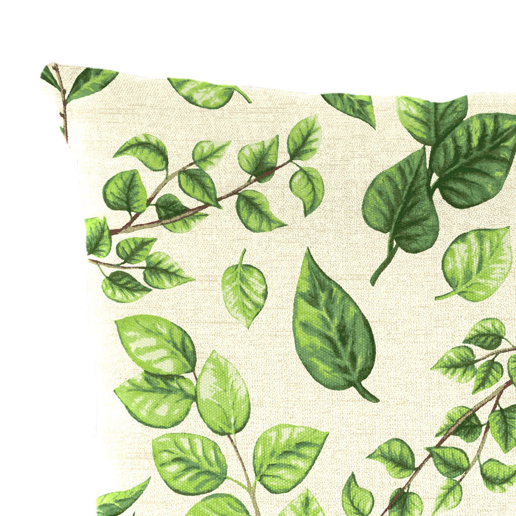 Aloe Green Leaves Rectangular Outdoor Lumbar Throw Pillow 2 Pack F473334