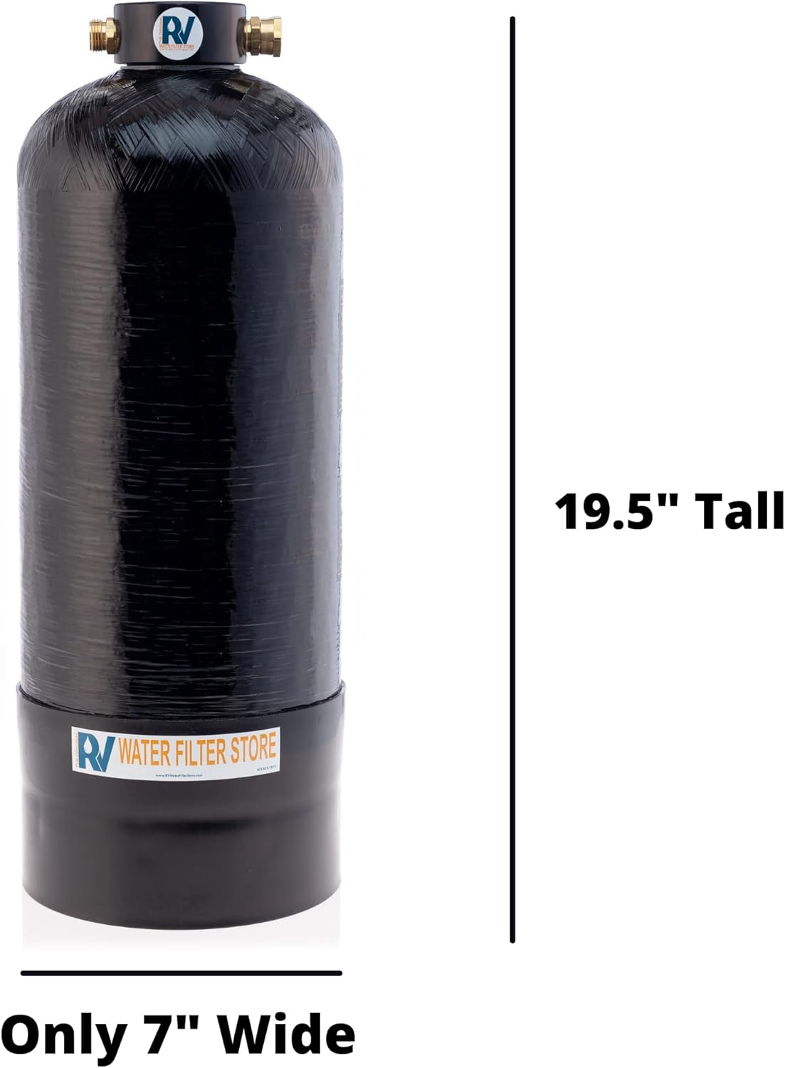 Portable RV Water Softener 8,000 Grain, 3/4" Fittings G782663