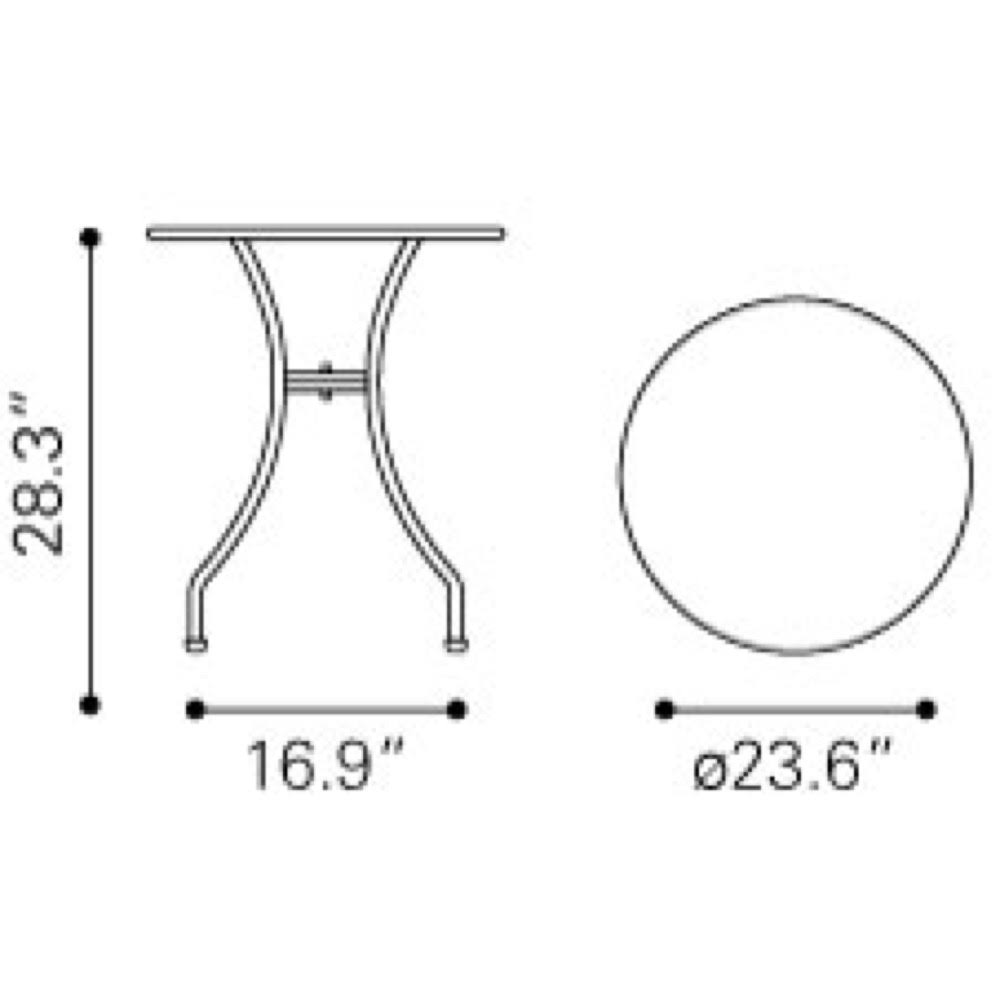 Taupe Round Dining Table U293