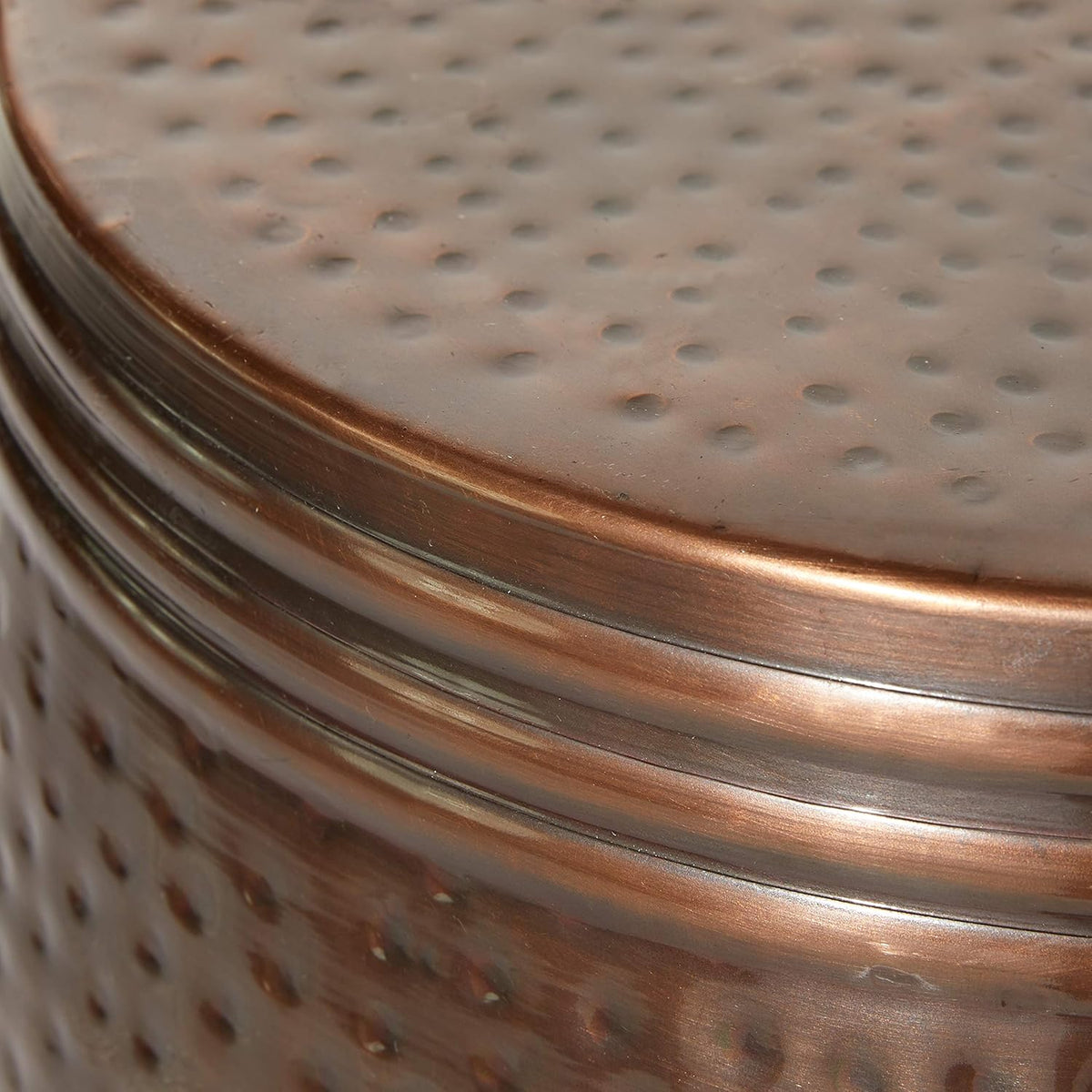 Copper Aluminum Accent Table U537230