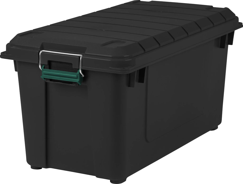 82 Quart Black Storage Box H877