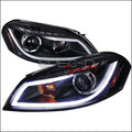 Black LED Strip Bar Projector Headlights Left + Right Pair O941